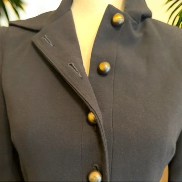 CAbi Black Fitted Button-Up Blazer - Size 2 - Picture 5 of 16